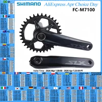 Platos y bielas SHIMANO SLX M7100 M7120 12S MTB bicicleta 170mm 175mm rueda de cadena M7100 30T M7100 32T 34T juego de bielas de bicicleta ciclismo