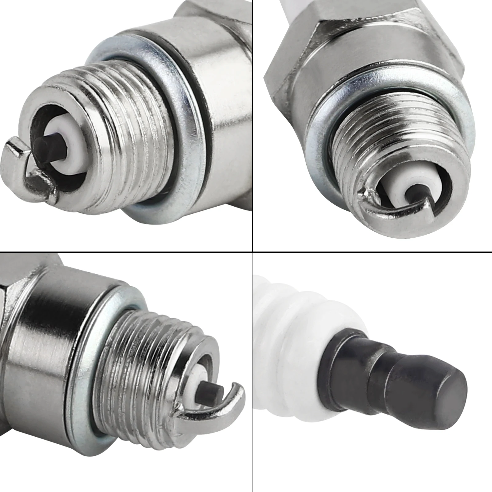 FLYPIG 2Pcs Z4C Motorcycle Spark Plug for 49CC 50CC 60CC 66CC 80CC 2 Stroke Engine Motorized Bicycle Bike
