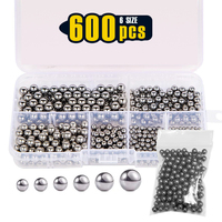 600Pcs, 6 Size 1/4\