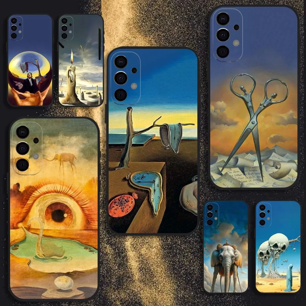 

Salvador Dali Painting Phone Case For Samsung S25,S24,S21,S22,S23,S30,Ultra,S20,Plus,Fe,Lite,Note,10,9,5G Black Cover