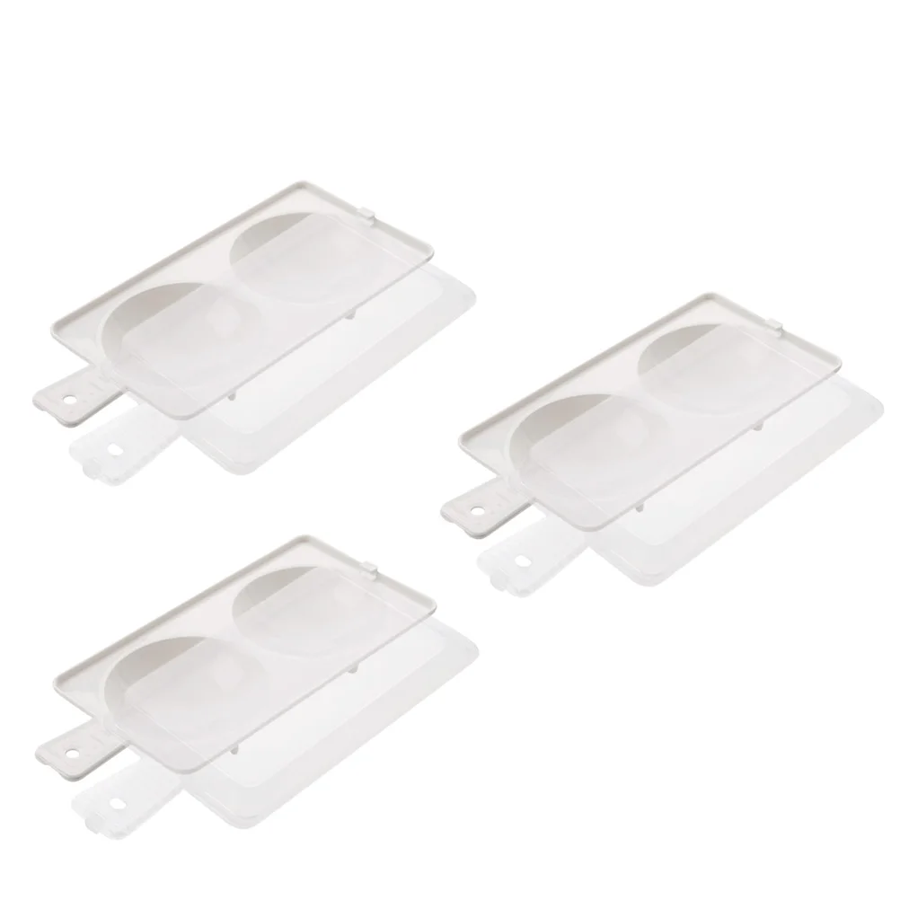 

3 Sets Microwave Egg Steamer Kitchen Mold Tools PP Supplies Egg Cooker Food Grade Safe Moisture Retaining Lightweight