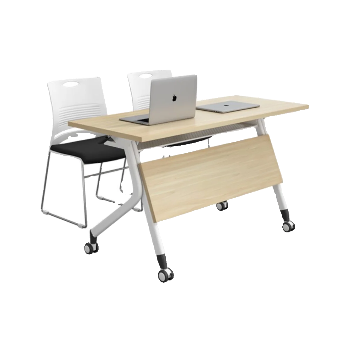 

Mobile splicing and chairs for training in conference rooms, multifunctional strip tables and small tables for remedial classes.