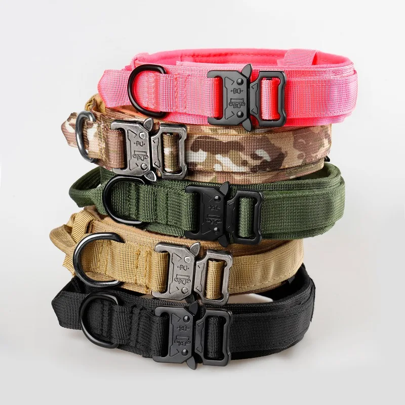 Pet Collar Anti-impact Elastic Traction Rope Outdoor Tactical Dog Collar Special Collar for Medium and Large Dogs view 3
