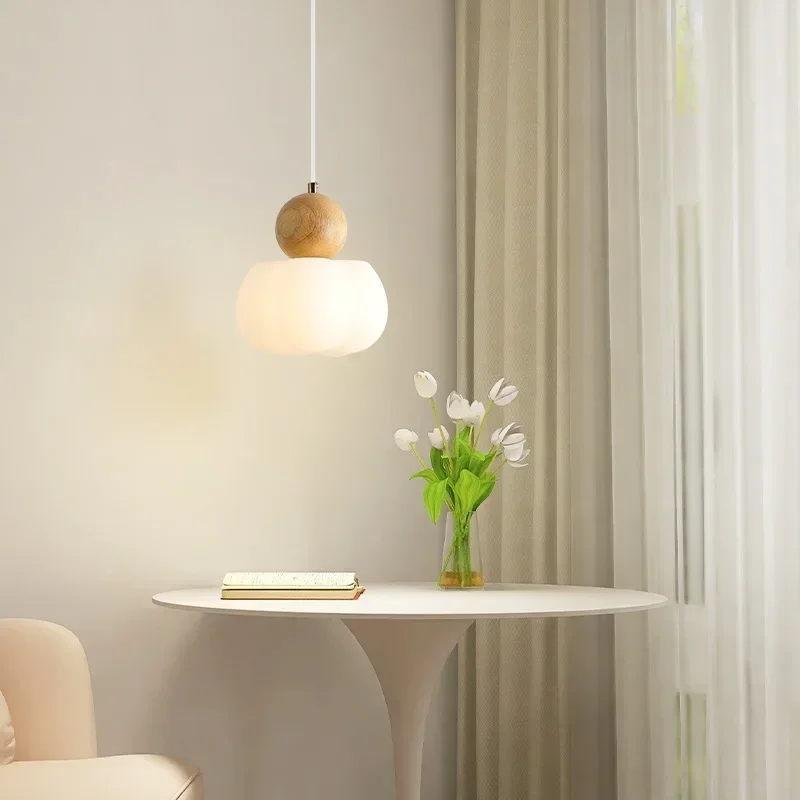 TechHPWooden Vintage Led Pendent Lamp Solid Wood Chandelier Lamp Dining Room Bar Clothing Store