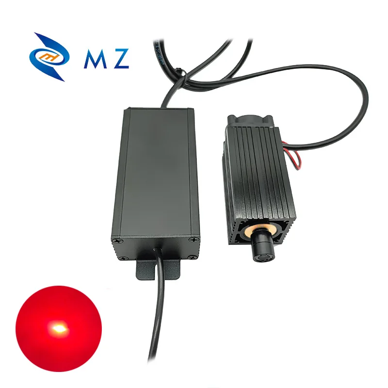 High Brightness Adjustable Focusable 638nm 500mw 1000mw Red Dot Laser Diode Module With Adapter Supply Industrial Grade