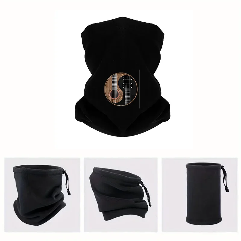Yin Yang Music Instruments Design Men Outdoor Scarf Mask Neck Gaiter Hat Women cap Headgear Windproof Keep Warm Winter Multifunc
