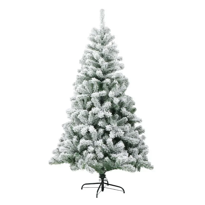 

8ft Pre-Lit Artificial Fire-Proof Christmas Tree with LED Lights Hinged Structure PVC PE Artificial Christmas Tree GuangDong