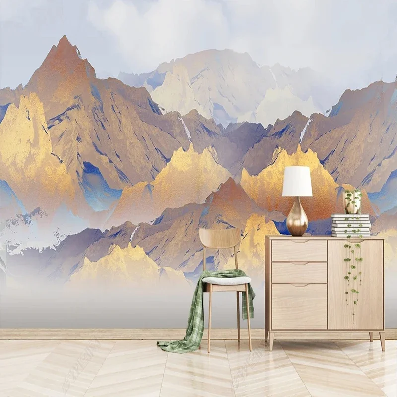 Personalized Size Landscape Wall Mural 3D Wallpaper Modern Simple Style for Living Room Bedroom TV Background Wall Home Decor