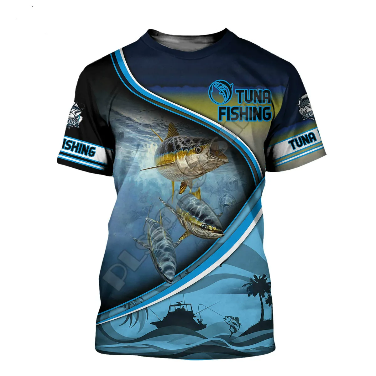 2023 Summer Tuna Fishing T-shirts For Men And Women 3d Fishing Printed T-shirts Fashion Design T-shirts 3 Styles Brand Tops