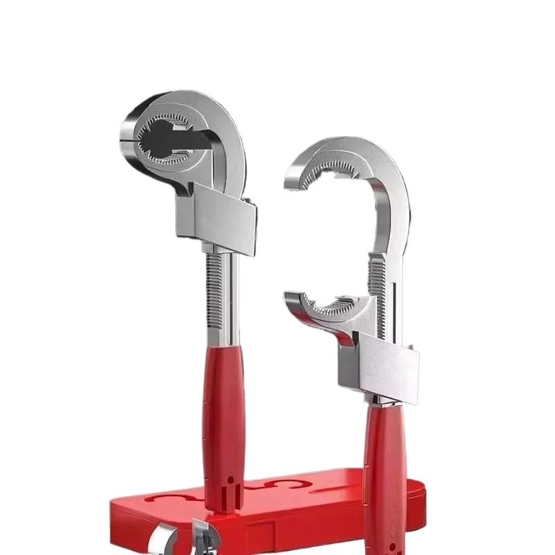 Multi-Function Adjustable Basin Wrench Large Opening Spanner for Bathroom Plumbing Repair Tool