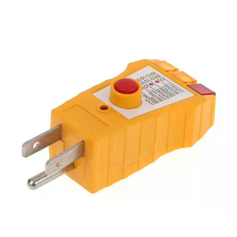 Compact Electrical Fault Detector & Circuit Tester, Comprehensive Wiring Check with GFCI Outlet 3-Pin Safety Testing