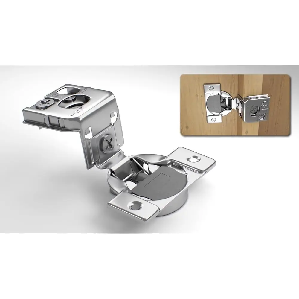 

Набор из 6 шарниров для кухонных шкафов с мягким закрыванием, 1-1/2 дюйма, с регулировкой на 6 направлениях и 3 кулачка, скрытые, 105 градусов