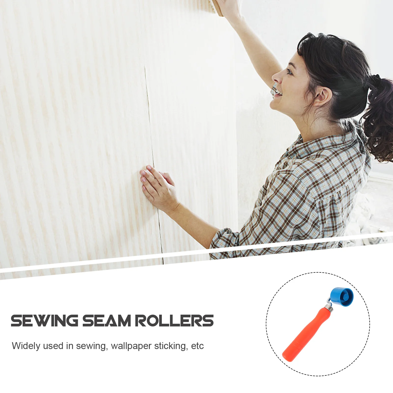 Portable Sewing Seam Roller Quilting Wheel For Small Spaces Pressing Seams Ergonomic Handle Time Saving Home Decoration Tool