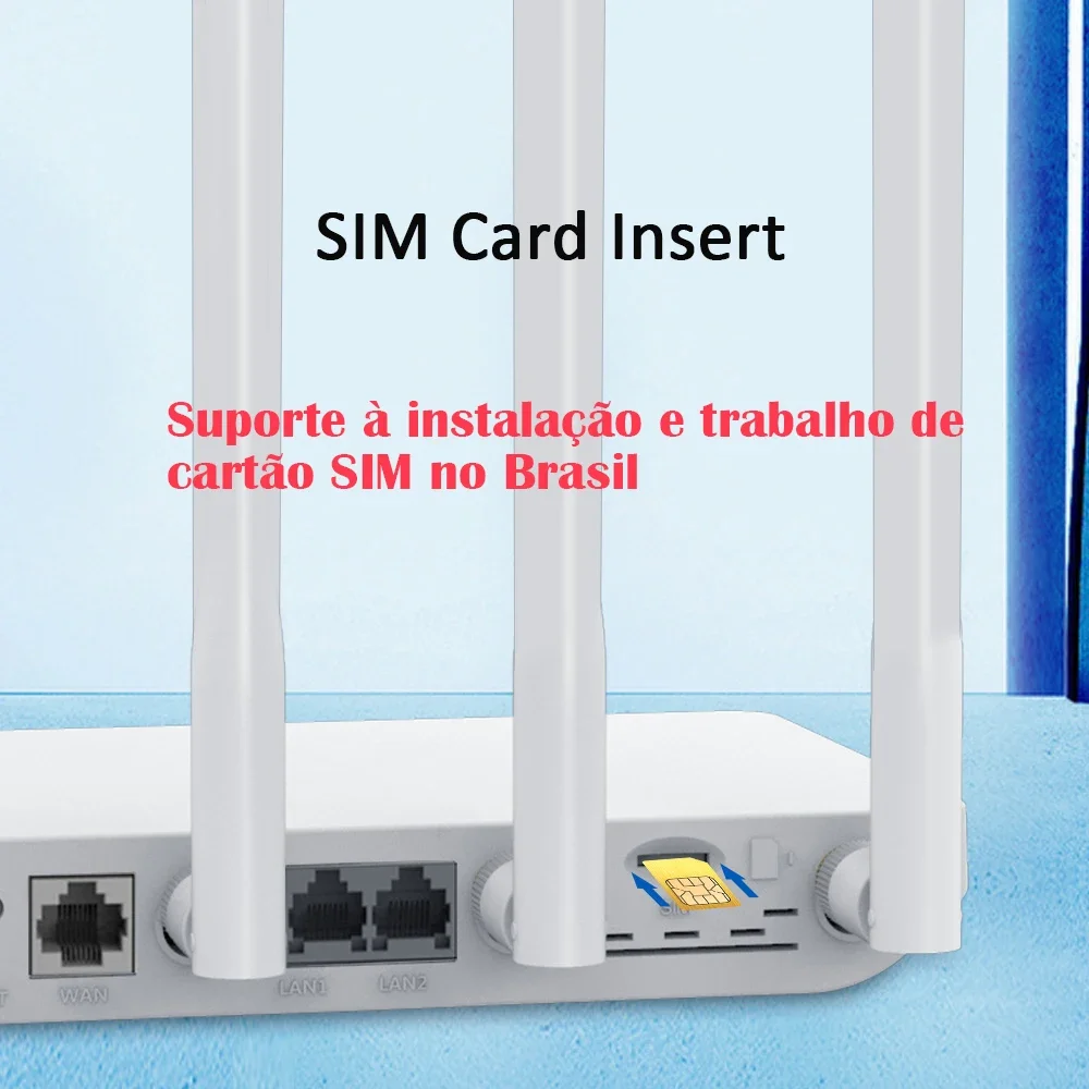 Imagem -04 - Roteador Wifi Zbt para Casa Modem Wifi de Banda Dupla 360 Mbps 1200mbps Lan Wan Cartão Sim Ec200aeuha 2.4ghz 5ghz 4g Lte