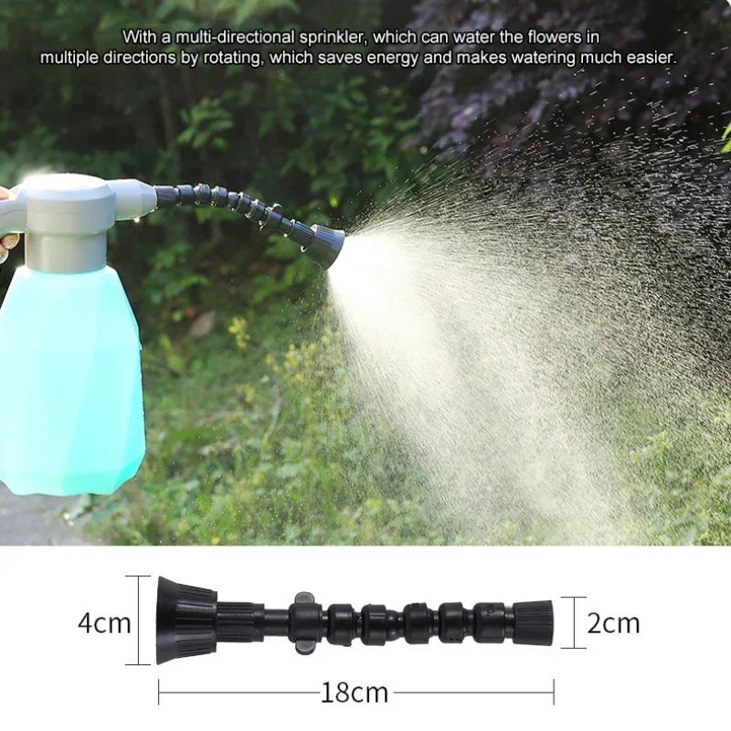 1.5L/2L Electric Spray Bottle Rechargeable Automatic Plant Watering Can Bottle Garden Sprayer Bottle Watering Electric Fogger
