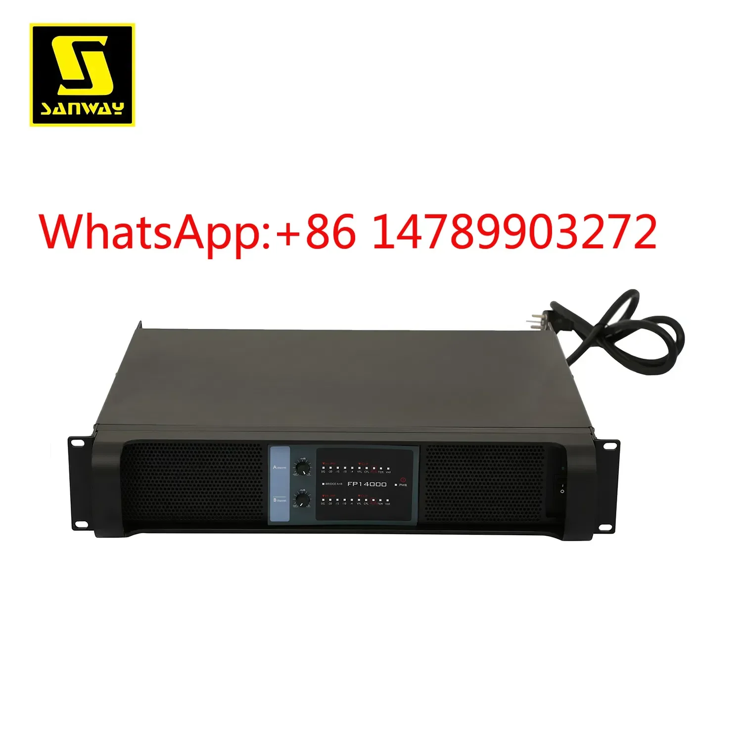 

2 Channel High Power Amplifier Professional Stage Sound System Audio Amp