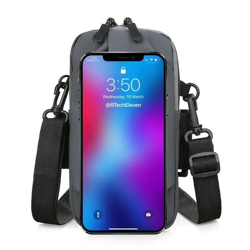 Rilibegan Men Chest Bag Mobile Phone Bags Waterproof Arm Bag Fashion Wrist Bags Running Mobile Phone Bag Arm Chest Bags