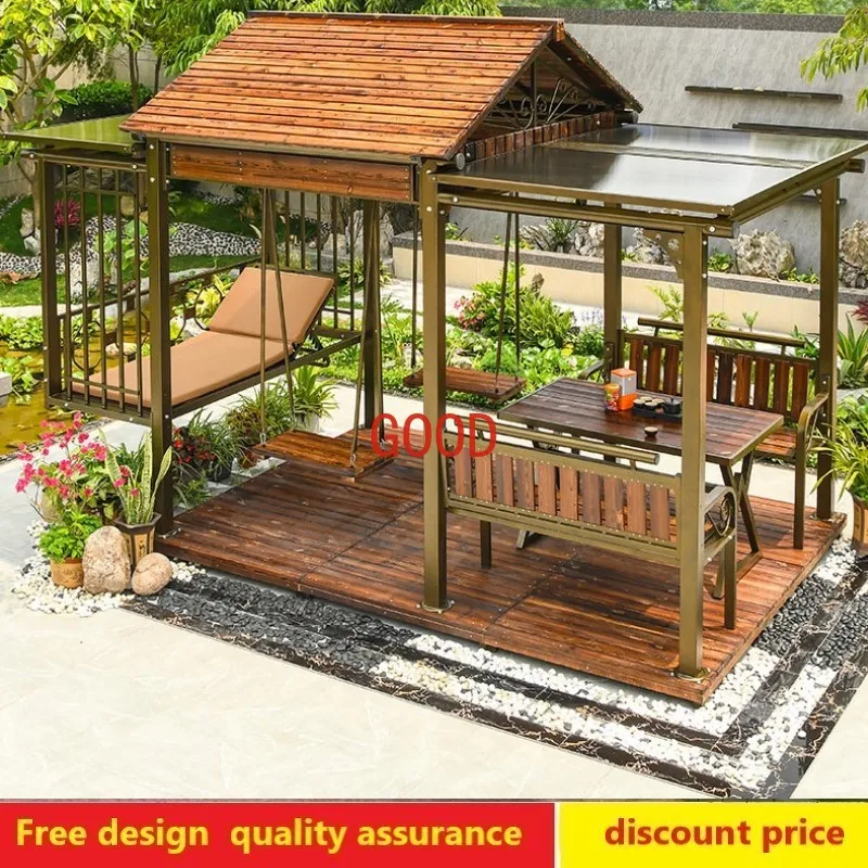 Outdoor European-style pavilion garden courtyard outdoor wedding awning roof leisure pavilion