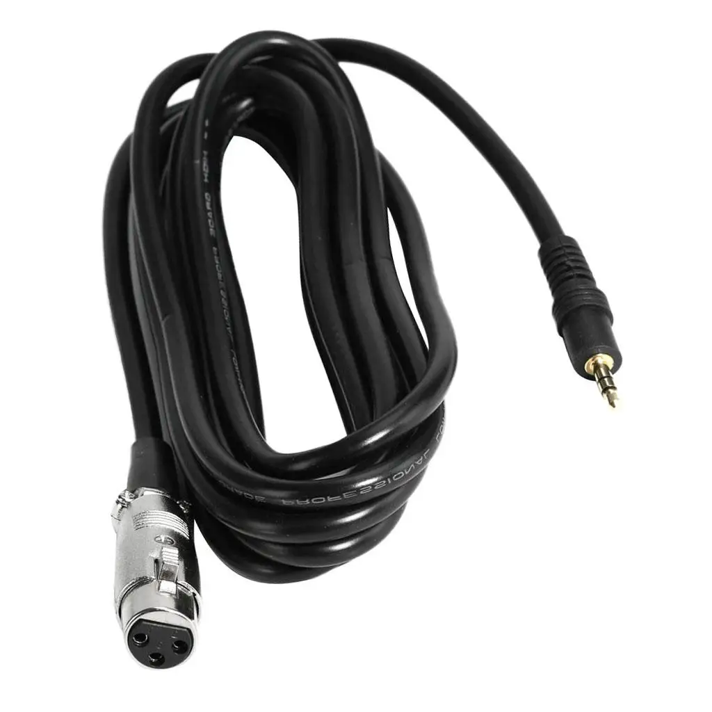 1.6ft Microphone Cable (Mic Cable, XLR Female to TRS Male 3.5)