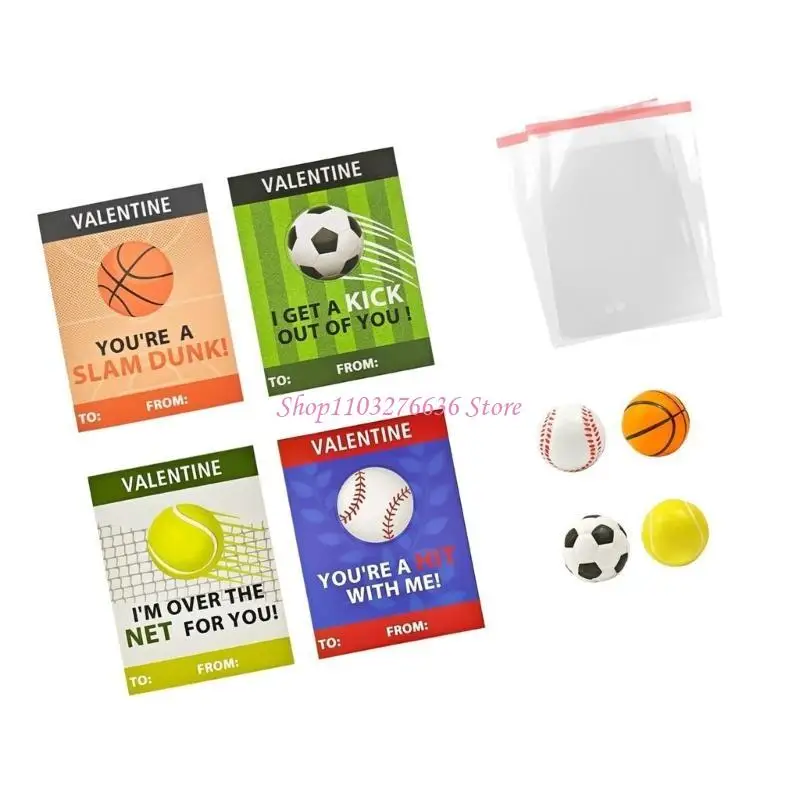 

R6FD 24pcs Mini Foam Stress Stress Уничтожьте мяч спортивные тема для детской вечеринки и подарков