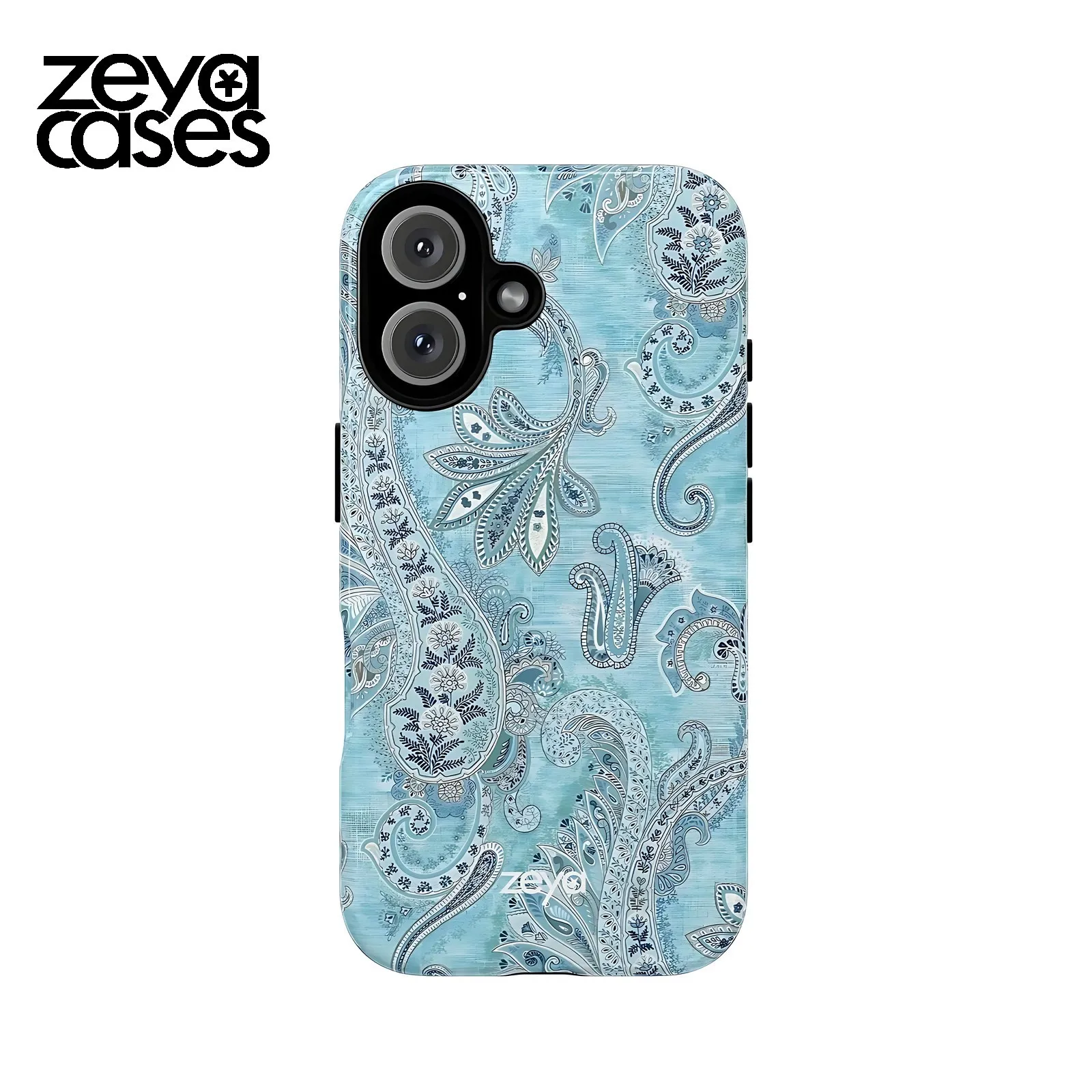 Boho Paisley Zeya Phone Case for Samsung Galaxy S20 S23 S24 S25 S26 FE Plus Ultra Edge 4G 5G Luxury Double-layer Back Cover