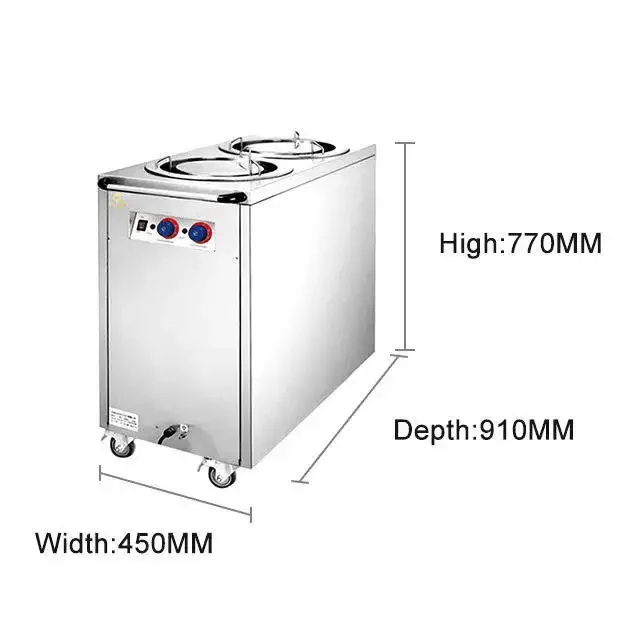 Double Dish plate Warmer for Restaurant Kitchen Machine Canteen electric warmer cart food warmer for catering