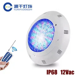 Submersible 12W 18W 45W RGB LED Lights Underwater Swimming Pool Light with Remote AC12V IP68  Pool Spotlight Warm white/White