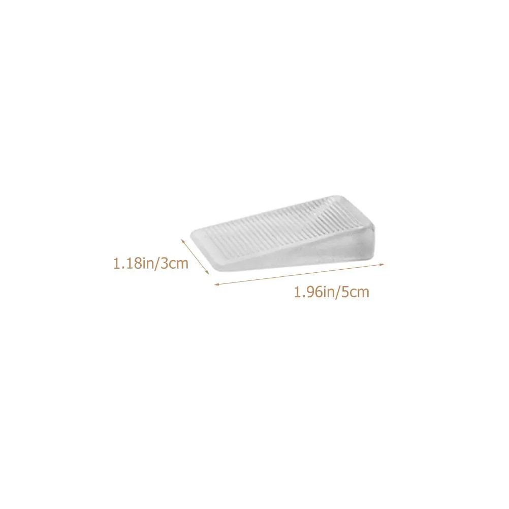 8Pcs Furniture Shims PVC Clear Anti-Slip Base Sloping Design Home Leveling Table Sofa Bookcase Support Stopper