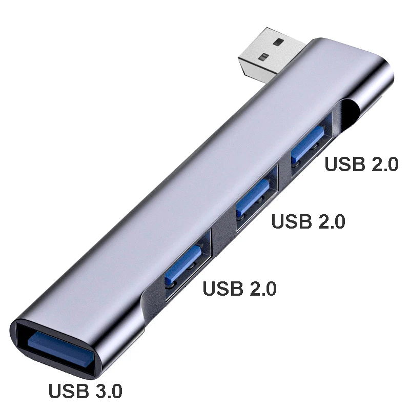 UGULINK 90 Degree Type C HUB to USB 3.0 Adapter For Xiaomi Macbook Pro 13 15 Air Pro PC Iphone 15 Pro Max Mouse Keyboard