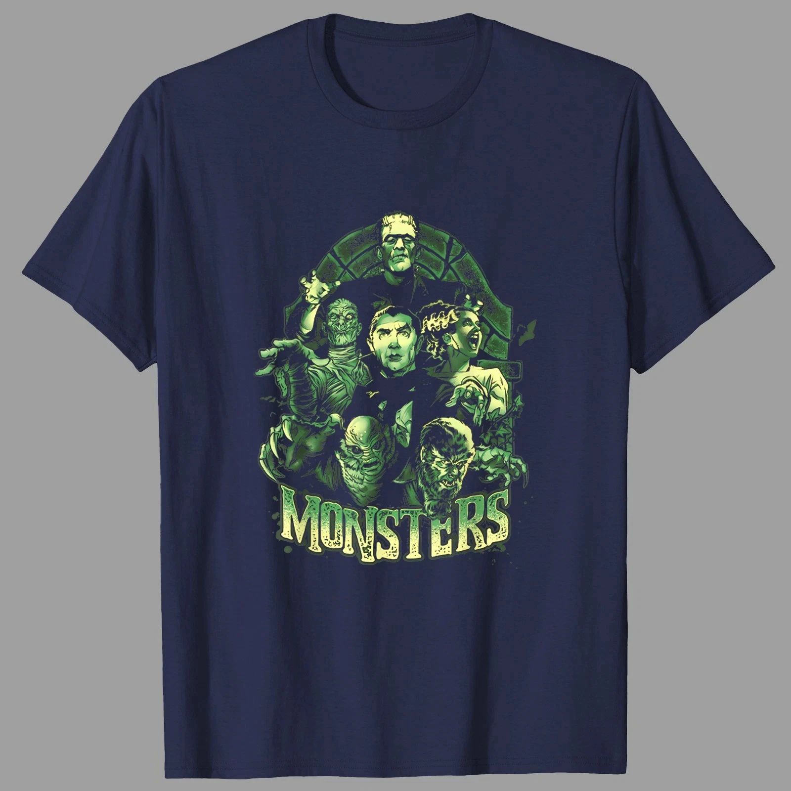 تي شيرت Monster Mash Frankenstein لعشاق أفلام الرعب - متعدد الألوان الفاخرة الراقية لكل من الرجال والنساء، قميص Y2k للصيف