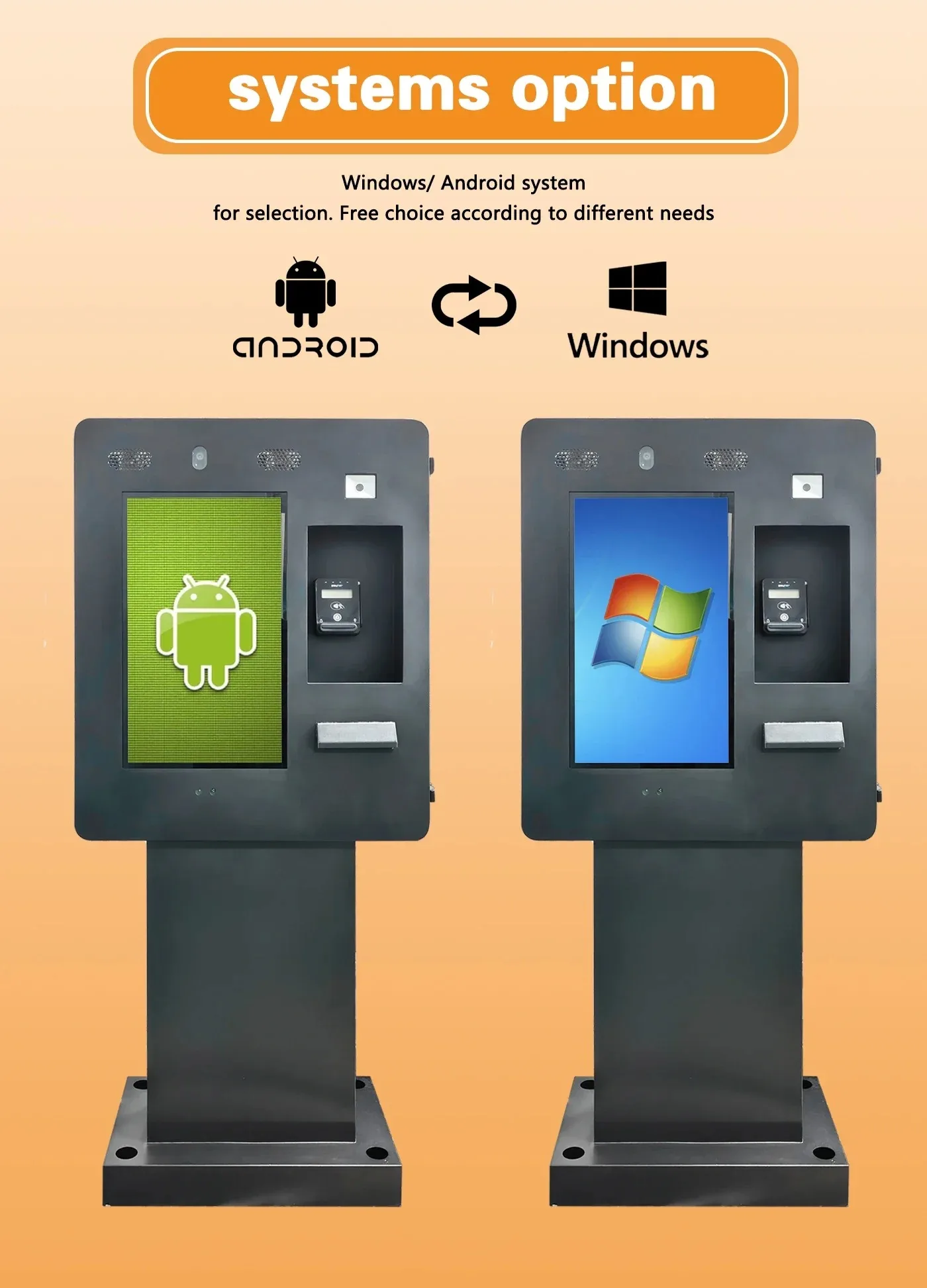 

22-Inch Touch Screen Outdoor POS Terminal IP65 Waterproof Car Wash Self-Ordering Drive-Thru Restaurant Payment Machine