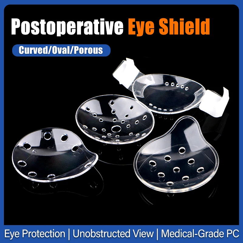

Послеоперационная защита для глаз 100 шт., ПК медицинского класса, ложка/овальной формы, дышащая, с лентой, для восстановления хирургии и защиты глаз