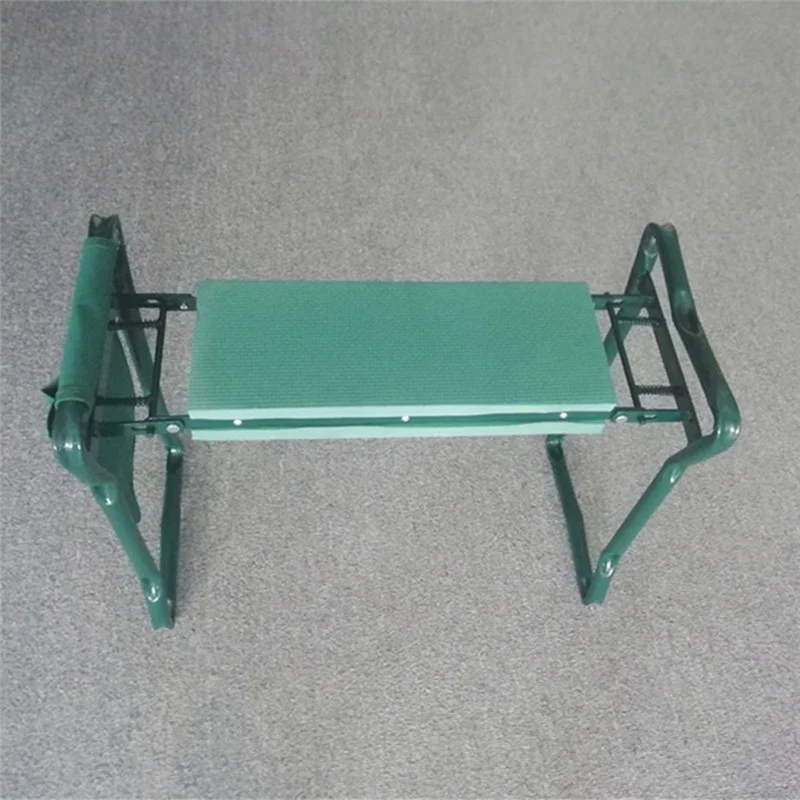 Genouillère et siège de jardin AB09-2 en 1, siège de jardin pliant avec coussin à genoux en mousse EVA, pochette à outils amovible pour femmes, hommes et personnes âgées
