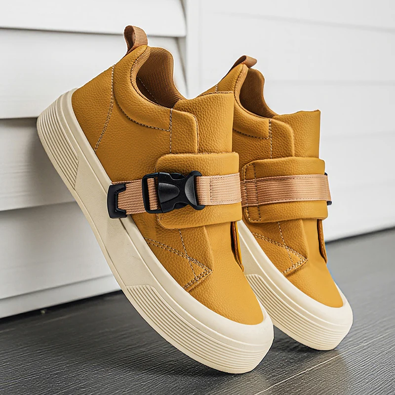 Fashion Platform Men's Skateboard Shoes Streetwear Designer Shoes Man Flat Sneakers Outdoor Non-slip Casual Sports Shoes For Men
