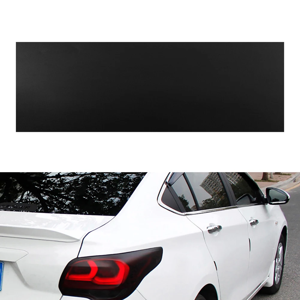 Matt Black Car Light Headlight Taillight Tint Vinyl Film Sticker Flexibility PVC Film Removable UV-Resistant Sheet for Glass