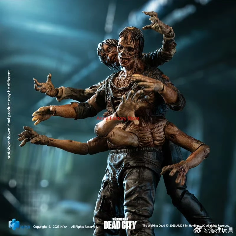 

HIYA 1/18 4inch Action Figure Exquisite Mini Series The Walking Dead Dead City Walker King Anime