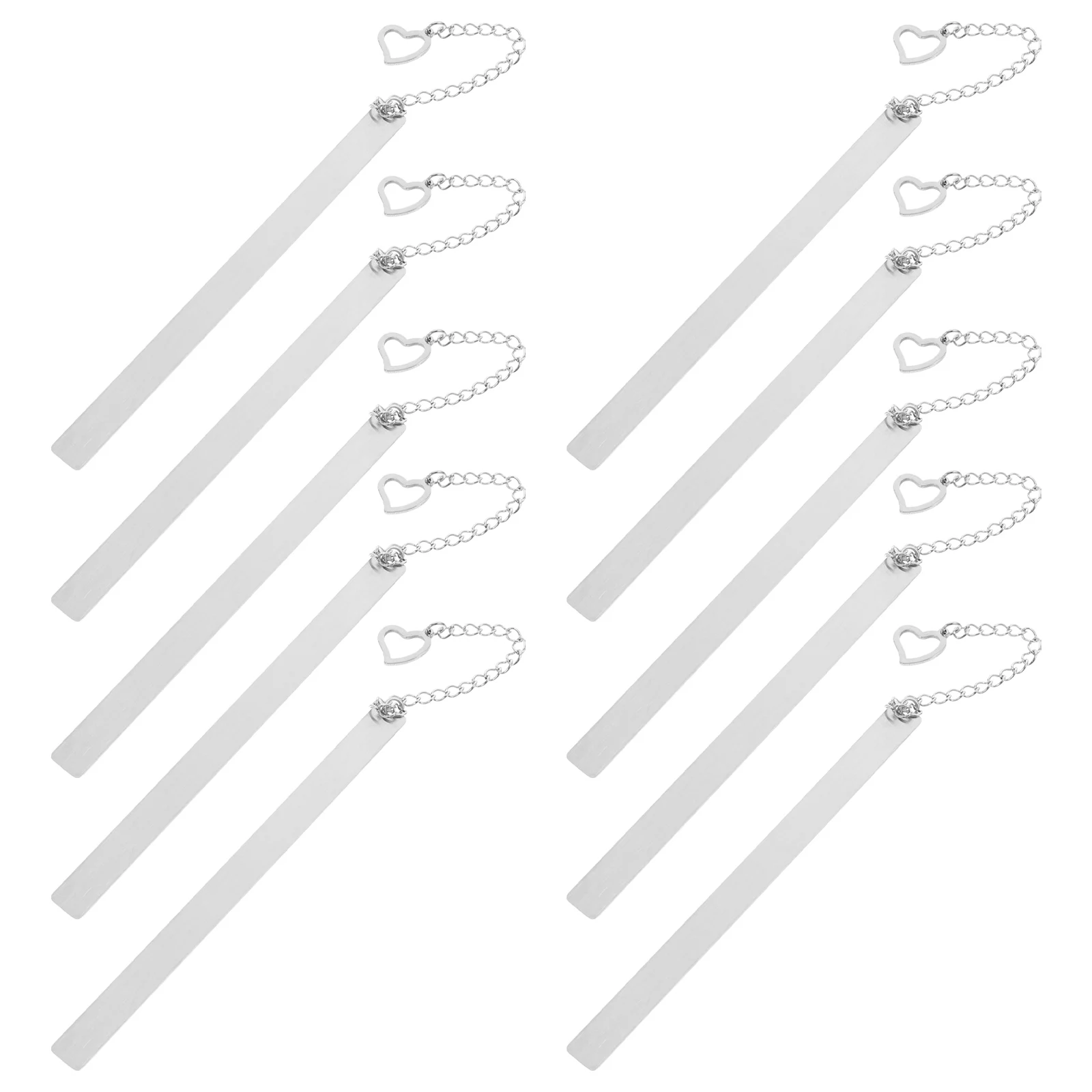 

Stainless Steel Heart Shaped Bookmarks Creative Design Metal Bookmark Gifts Teachers Presents Readers DIY Engraving Love Marker