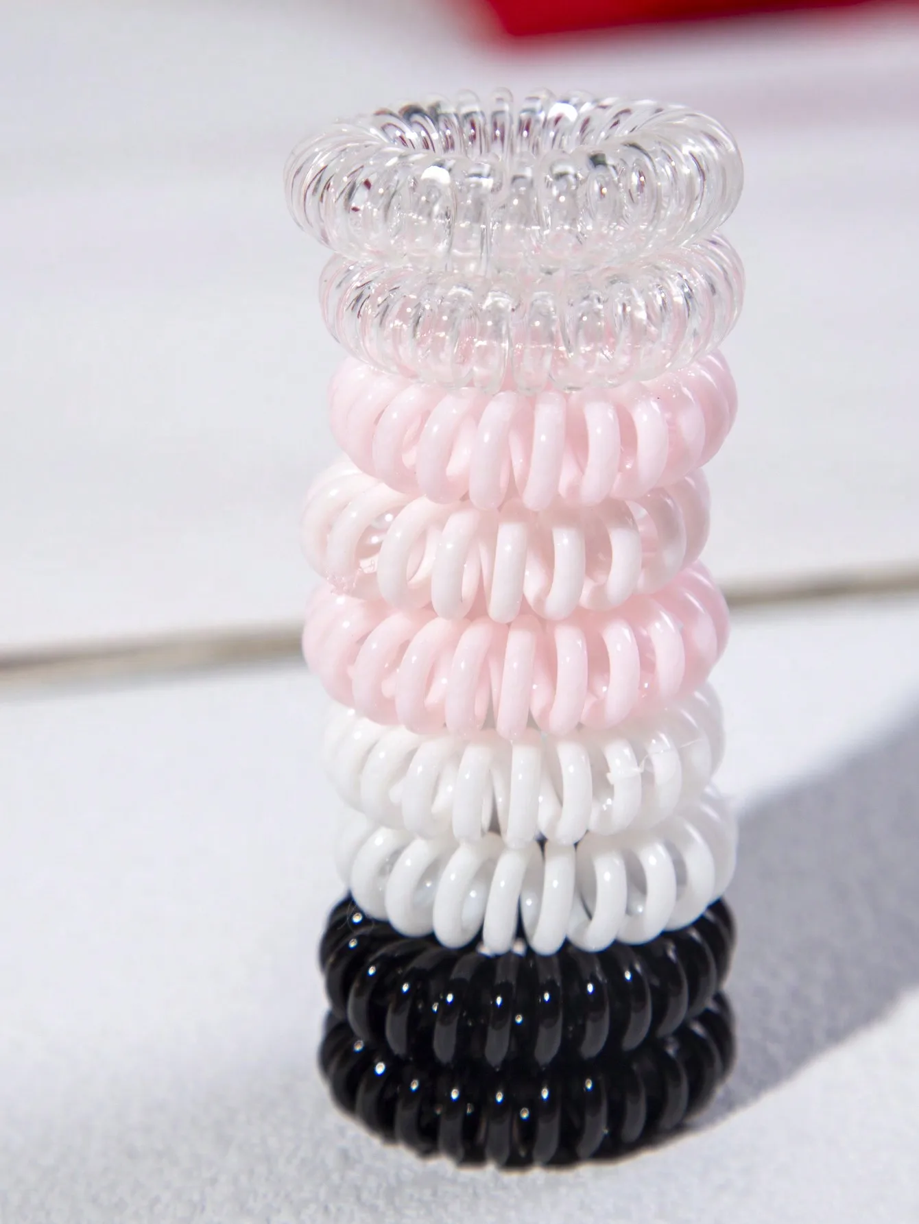 

9pcs/Set Simple Traceless Black Spiral Hair Ties For Women's Daily Wear Casual Ponytail Holders Hair Elastics Hair Rubber Bands Scrunchies Hair Rope Elastic Hair Tie, Hair Bobbles Hair Accessories Head Accessories Elastic Band