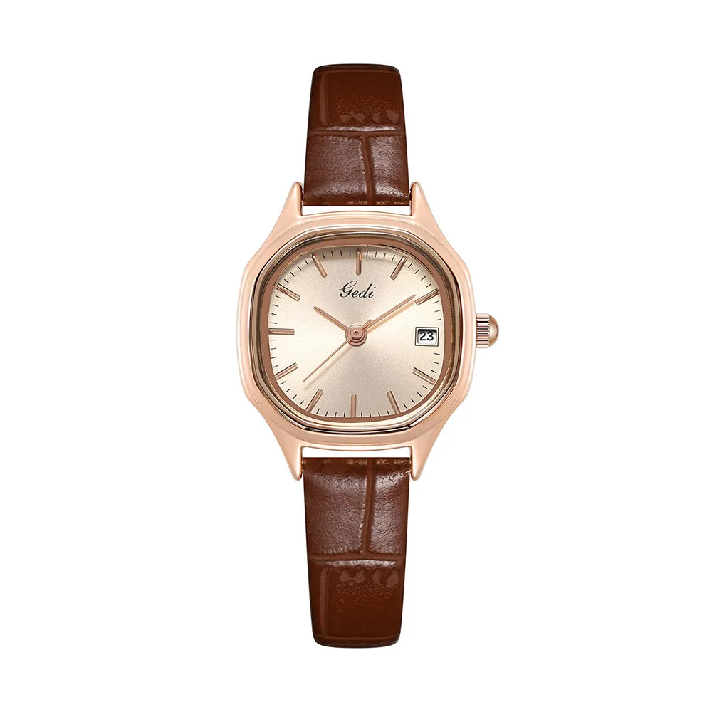 Girls' Square Watch Retro Elegant Quartz Watch Waterproof Women's Clock Reloj V160 image 5