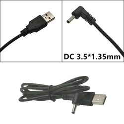 USB 2.0 A Male To 3.5x1.35mm 3.5mm Plug Barrel Jack 5V DC Power Supply Cord Adapter Charger Cable 3.5*1.35mm