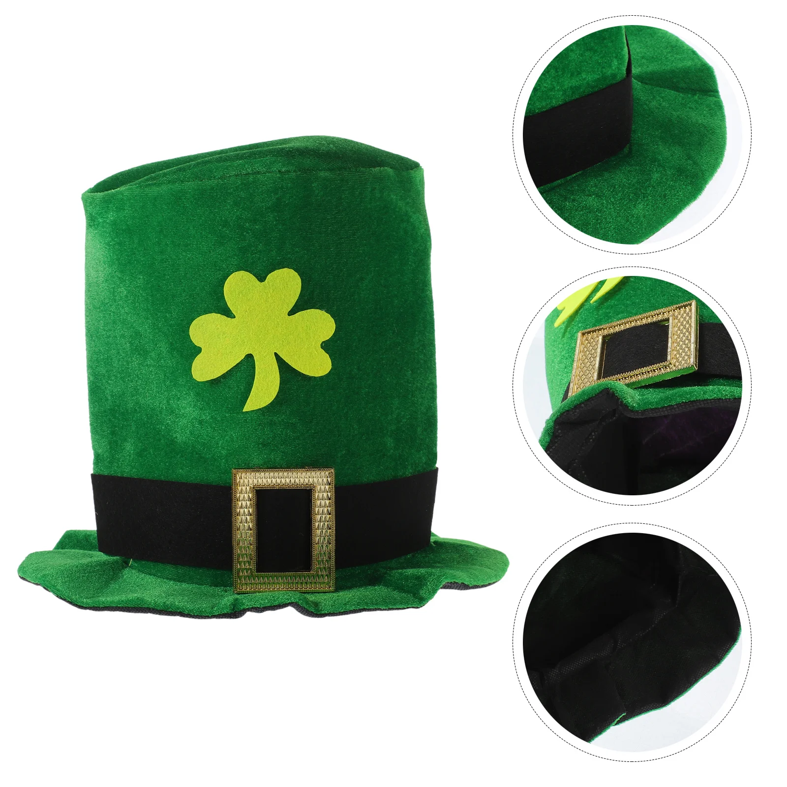 

St Patrick's Day Shamrock Top Hat Irish Party Hat Costume Photo Prop Festival Party Favor Irish Patricks Day Hats for Men