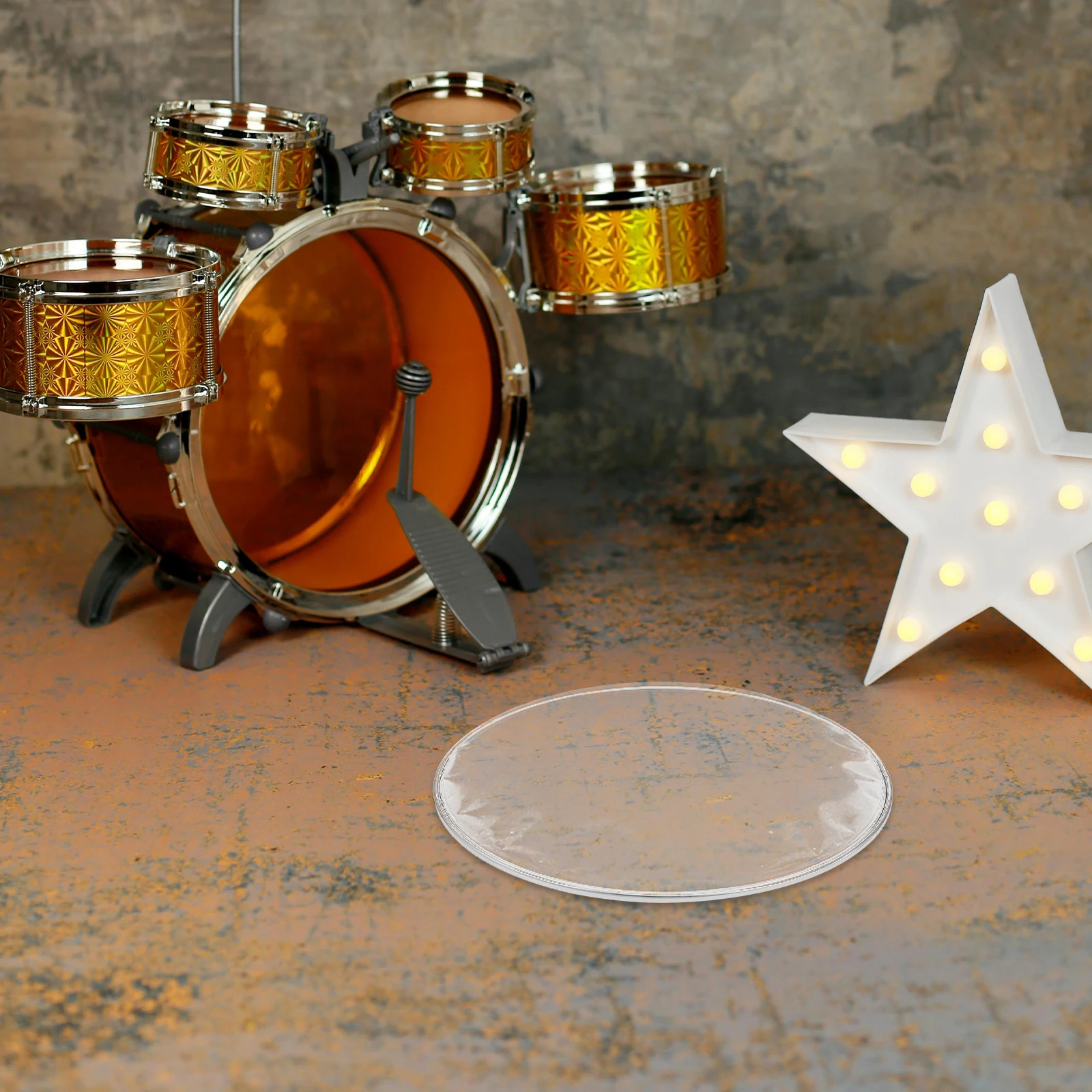 

14 Inch Drum Bottom Drum Set Replacement Parts Head Replacement Parts Accessories Drumhead Practice Recording Durable Polyester