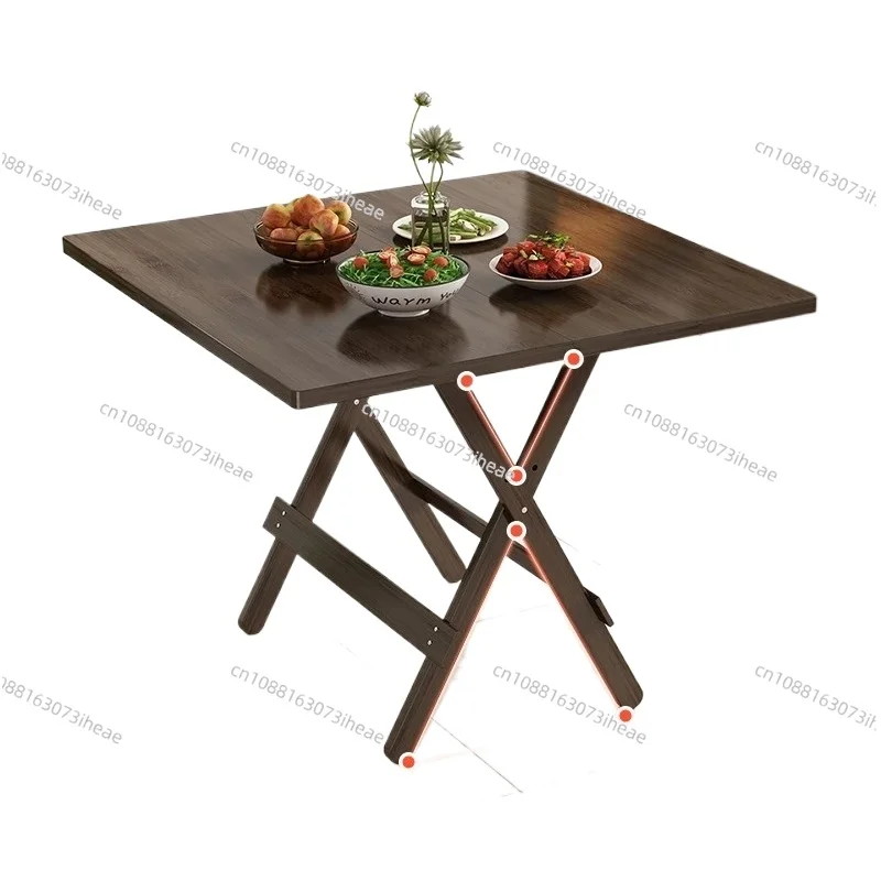 Folding dining table household small apartment dining table 2023 new balcony small table