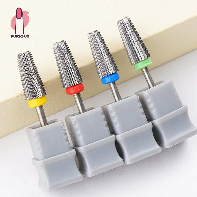 5 in 1 Nail Carbide Bit  Two Way Rotate Use for Both Left and Right Handed Fast Remove Acrylic or Hard Gel 3/32