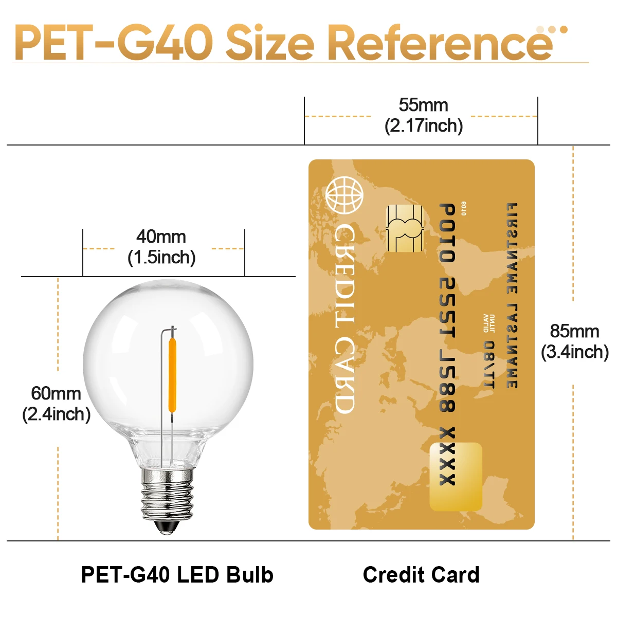 Lampes LED G40 en Plastique, 220V, 110V, E12, Ampoule Incassable, de Résubdivision, Blanc Chaud, pour l'Extérieur, pour la Rue, Guirxiété, Décoration