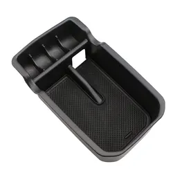 Interior Armrest Storage Box Holder Container Glove Organizer for Jeep Compass 2017 2018 2019 2020 Car Accessory ABS Black