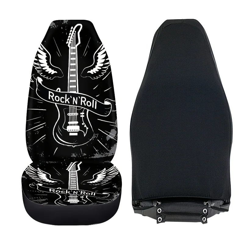 2pcs Fit Car Seat Covers Full Set For Cars, Trucks, Vans, SUVs - Heavy-Duty One-Piece Design With Headrest & Backrest, Compatibl