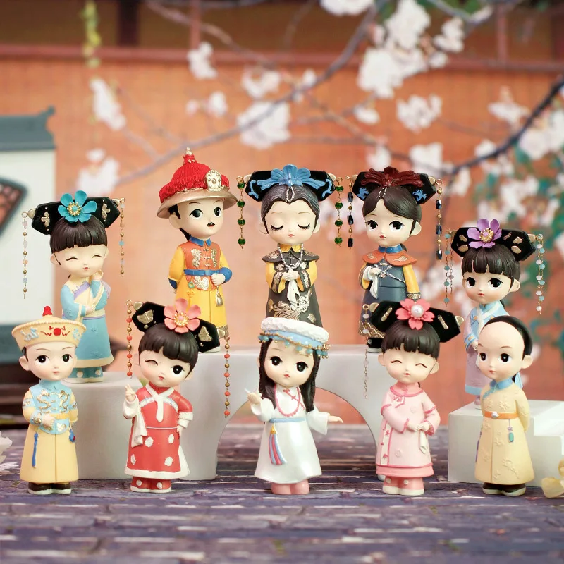 

Chinese Imperial Nobility​ Figures Resin Blind Box Collectible Handmade Anime Figures Unique Ornaments & Gifts for All Occasions