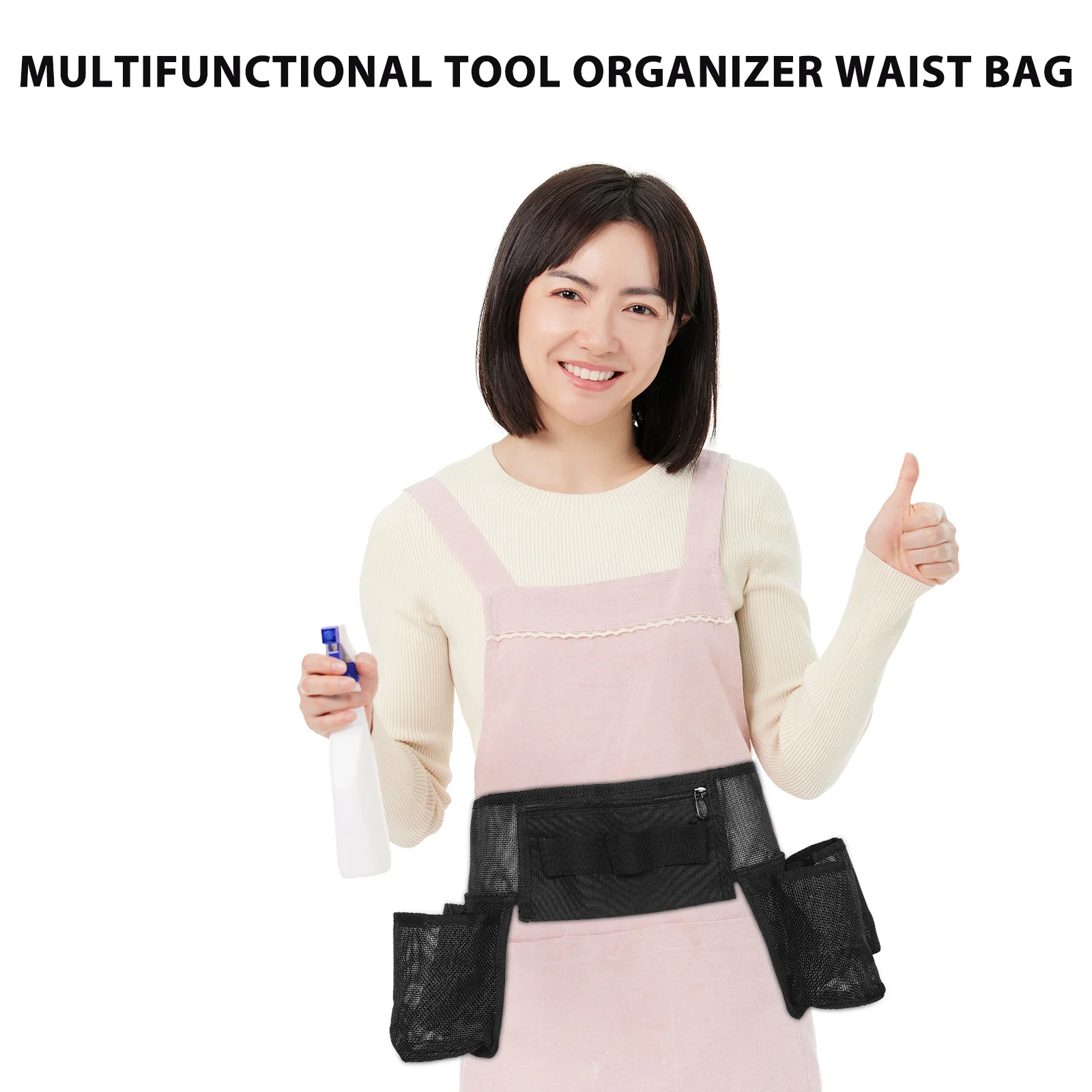 

Tool Organizer Waist Bag for Cleaners Waterproof Utility Pouch with Compartments Comfort Fit for Long Shifts Cleaning