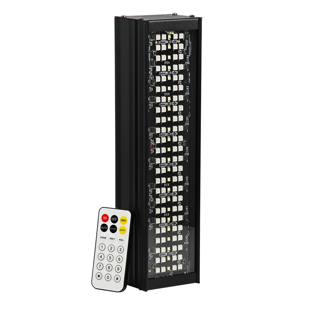 60 واط RGB + W كامل اللون ضوء إحترافي مع جهاز التحكم عن بعد المرحلة فلاش مصباح DMX512 بار ديسكو تأثير الحفلات الإضاءة